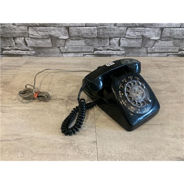 Vintage Electric Black Rotary Telephone