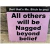 Image 2 : Bitch Parking Metal Sign