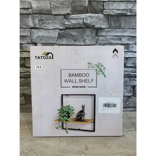 Lot of 3 Bamboo Wall Shelves