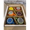 Image 1 : Box of 6 Amethya Multicolor Stoneware Mugs