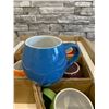 Image 2 : Box of 6 Amethya Multicolor Stoneware Mugs