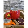 Image 5 : Box of 6 Amethya Multicolor Stoneware Mugs