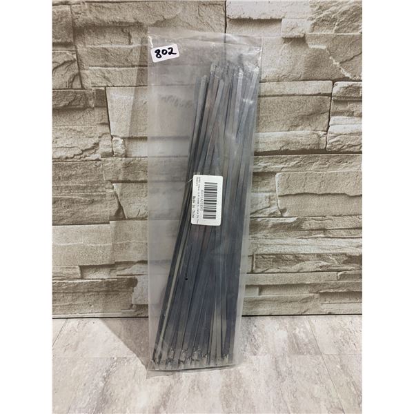 Steel Cable Zip Ties 11.8 Inches 100 Pcs