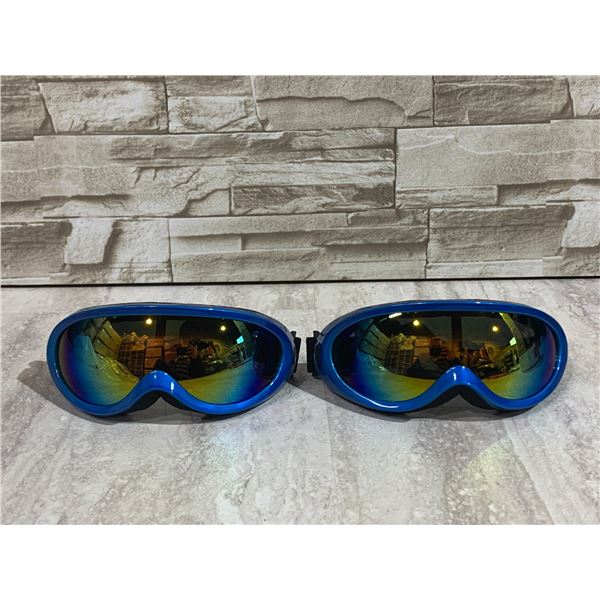 2 Pack of Snowmobile Goggles