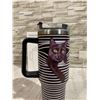 Image 3 : 40 oz Stainless Steel Tumbler With Straw Lid Handle