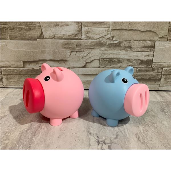 2 Pack of Piggy Banks for Kids