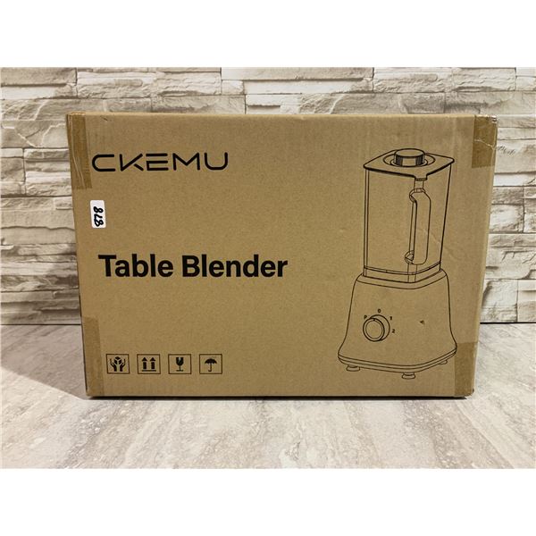 CKEMU Professional Blender for Smoothies - 58oz Glass Jar - Puree and Crush functions