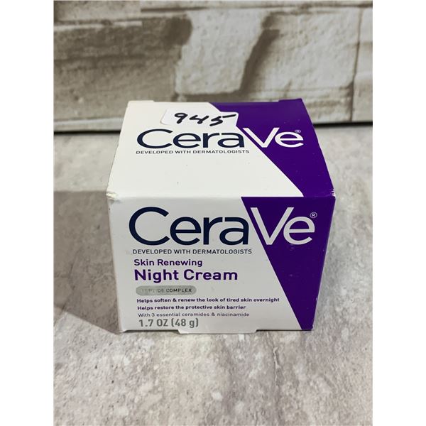 CeraVe Skin Renewing Night Cream (48g) Peptide Complex Skin Renewing Moisturizer