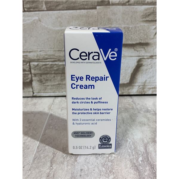 CeraVe Eye Repair Cream (14.2g) Reduces Dark Circles/Eye Puffiness; Moisturizes/Repairs