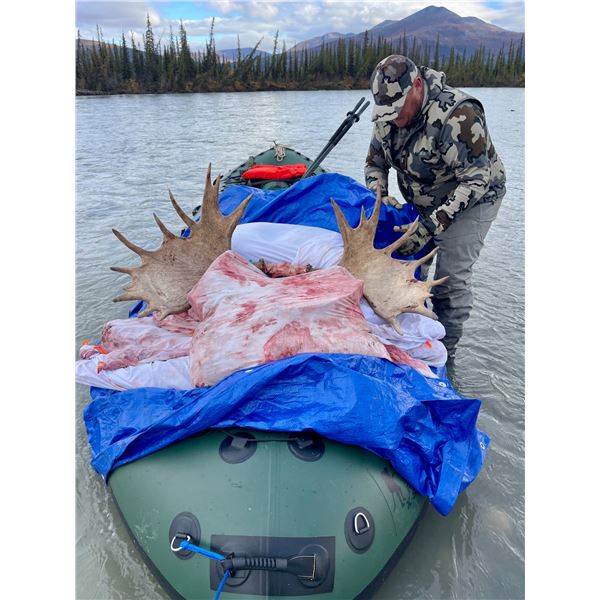 Alaskan Moose, Bear, Caribou, and Wolf Float Trip for 2 Hunters