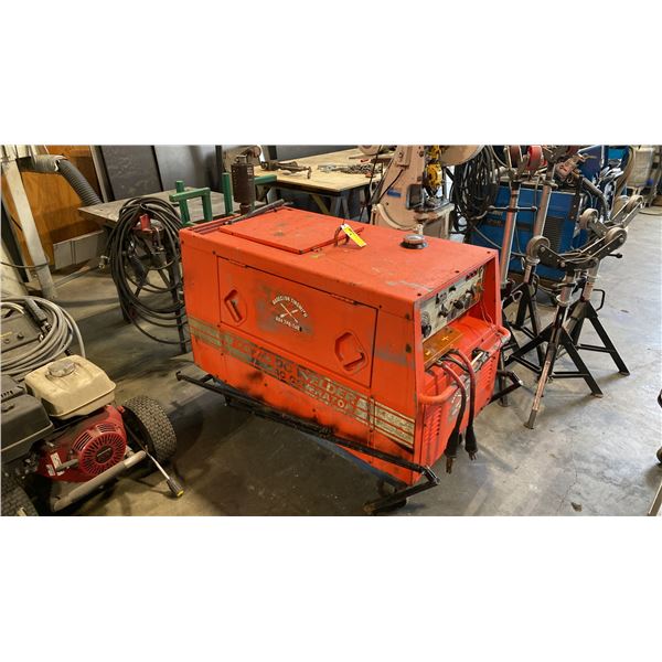 POLYQUIP DCI-270SS WELDER/COMPRESSOR, 270 AMP DC WELDER, 4KW AC GENERATOR