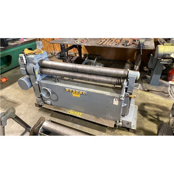 WYSONG B-48 INDUSTRIAL ROLL PLATE BENDING MACHINE APPROX 6'L X 2.5'W X 3.5'H