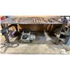 Image 3 : 3/4" STEEL TOP WELDERS WORK TABLE WITH RECORD NO.3 BENCH VICE APPROX 8'L X 5'W X 2' 11"H