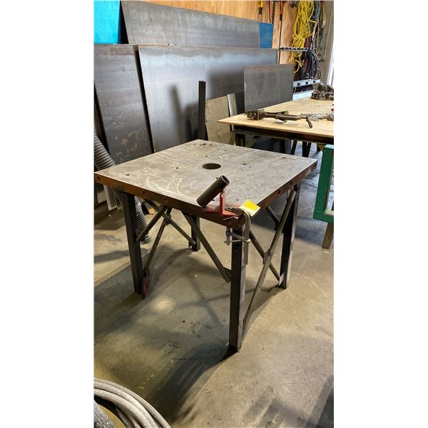 2" THICK METAL TOP SHOP WORK TABLE