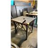 Image 1 : 2" THICK METAL TOP SHOP WORK TABLE