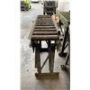 Image 3 : GROUP OF 3 METAL MATERIAL ROLLER CONVEYORS APPROX 3'L X 1'W X 2' 7"H