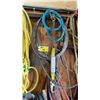 Image 2 : GROUP OF ASSORTED ROPE, AIR HOSE, LIFTING STRAPS & HEAVY DUTY ELECTRICAL CORDS