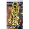 Image 3 : GROUP OF ASSORTED ROPE, AIR HOSE, LIFTING STRAPS & HEAVY DUTY ELECTRICAL CORDS