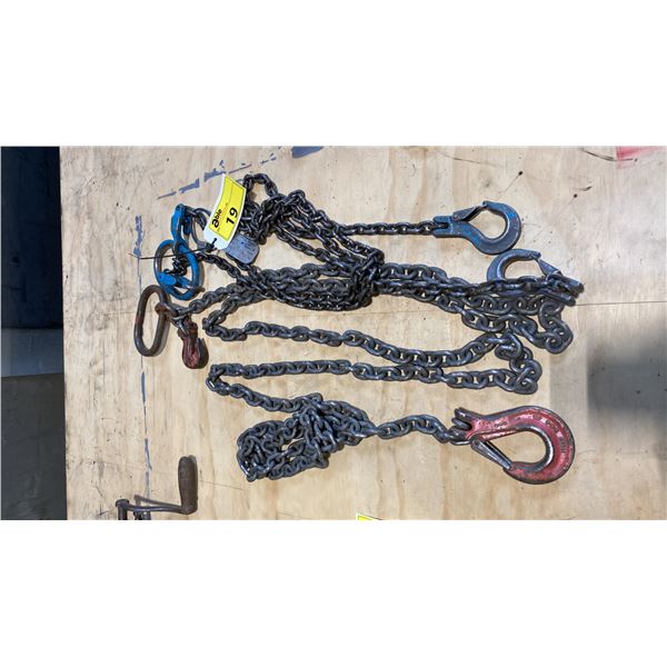 2 HEAVY DUTY LIFTING CHAINS