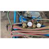 Image 5 : OXY-ACETYLENE WELDING TANK DOLLY WITH HOSE, REGULATORS & TORCH