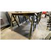 Image 2 : GROUP OF 4 STEEL SAWHORSES APPROX 3.5"W X 3' 8" H