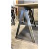 Image 3 : GROUP OF 4 STEEL SAWHORSES APPROX 3.5"W X 3' 8" H