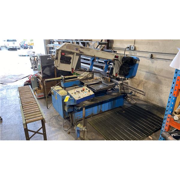 INDUSTRIAL HORIZONTAL SEMI-AUTOMATIC METAL CUTTING BAND SAW
