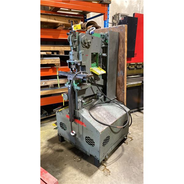 UNI-HYDRO IRONWORKER 3 INDUSTRIAL 3-STATION 5HP IRONWORKER WITH 55 TON PUNCH CAPACITY