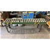 Image 1 : METAL MATERIAL ROLLER CONVEYOR APPROX 5'6"L X 1'W X 1'10"H