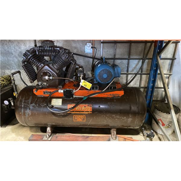 DEVILBISS VAG-5006 INDUSTRIAL ELECTRIC HORIZONTAL AIR COMPRESSOR