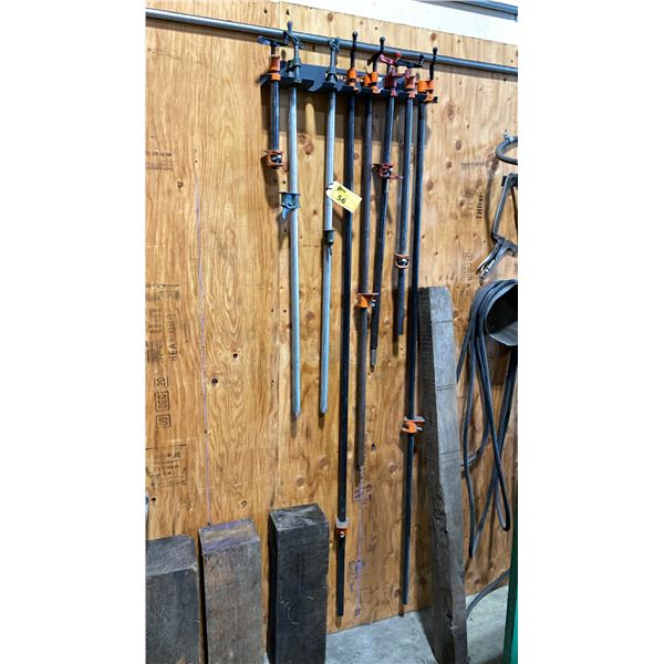 GROUP OF APPROX 7 ASSORTED SIZE BAR CLAMPS