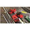 Image 2 : GROUP OF ASSORTED HAND TOOLS, ROD HOLDERS, TURNBUCKLES & RODS