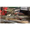 Image 3 : GROUP OF ASSORTED HAND TOOLS, ROD HOLDERS, TURNBUCKLES & RODS