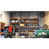 Image 1 : 3 BAYS OF BLUE/ORANGE INDUSTRIAL PALLET RACKING INCLUDING 4 UPRIGHT, 24 CROSS BARS