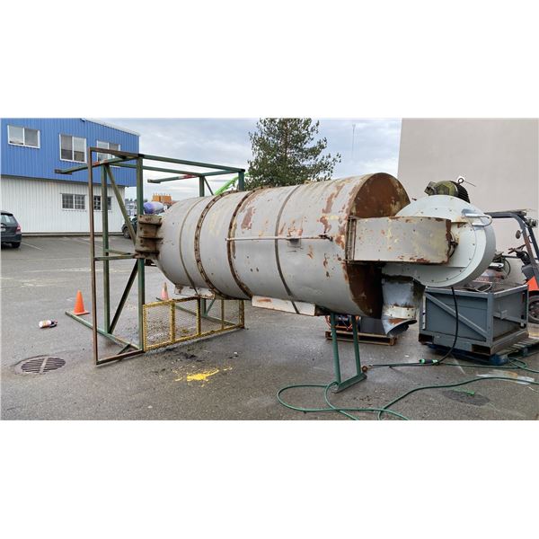 LARGE INDUSTRIAL 15HP, 3 PHASE DUST EXTRACTOR UNIT WITH STAND