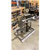 Image 1 : 2 SMALL MATERIAL WORK STANDS , SMALL METAL PLATFORM & MATERIAL ROLLER