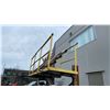 Image 2 : LARGE METAL WORK PLATFORM WITH FORK SLOTS & RAILING APPROX 10.5'L X 3'W