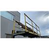 Image 3 : LARGE METAL WORK PLATFORM WITH FORK SLOTS & RAILING APPROX 10.5'L X 3'W