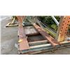 Image 1 : 2 APPROX 20' STEEL CHANNEL BAR, 1- 10' GALVANIZED & ASSORTED WOOD PLANKS