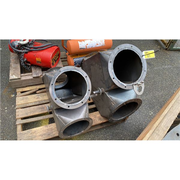 2 HEAVY DUTY TWO-WAY DIVERTER UNITS