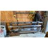 Image 1 : ASSORTED BRAKE DIES ON RACK WITH ASSORTED STEEL COMPONENTS