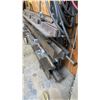 Image 4 : ASSORTED BRAKE DIES ON RACK WITH ASSORTED STEEL COMPONENTS