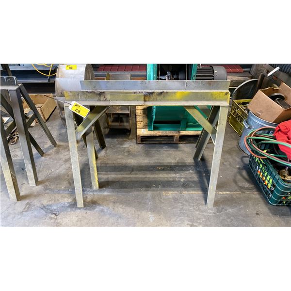 PAIR OF APPROX 3.5'L METAL SAWHORSES