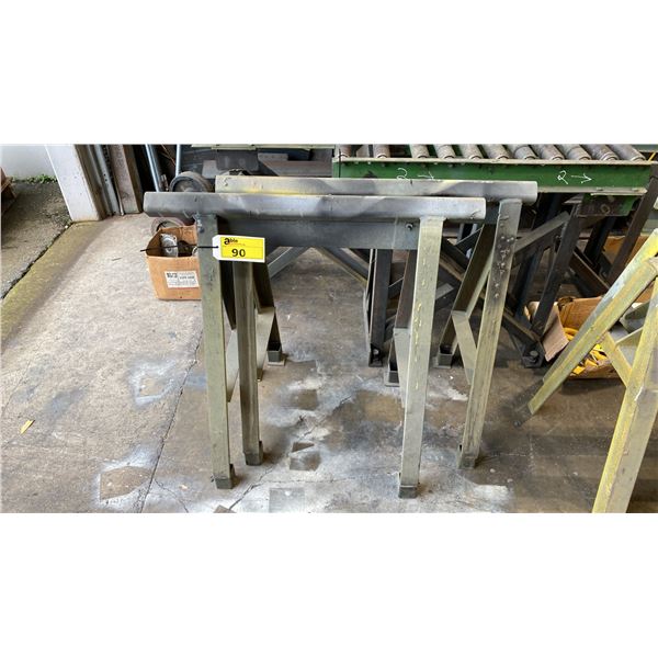 PAIR OF APPROX 2.7'L METAL SAWHORSES