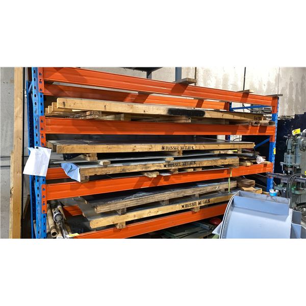 LARGE ASSORTED GROUP OF SHEET STEEL- GALVANIZED GAUGED SHEETS