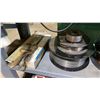 Image 2 : SHELF OF ASSORTED SPOOLS OF WELDING WIRE & ASSORTED ELECTRODES