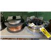 Image 3 : SHELF OF ASSORTED SPOOLS OF WELDING WIRE & ASSORTED ELECTRODES