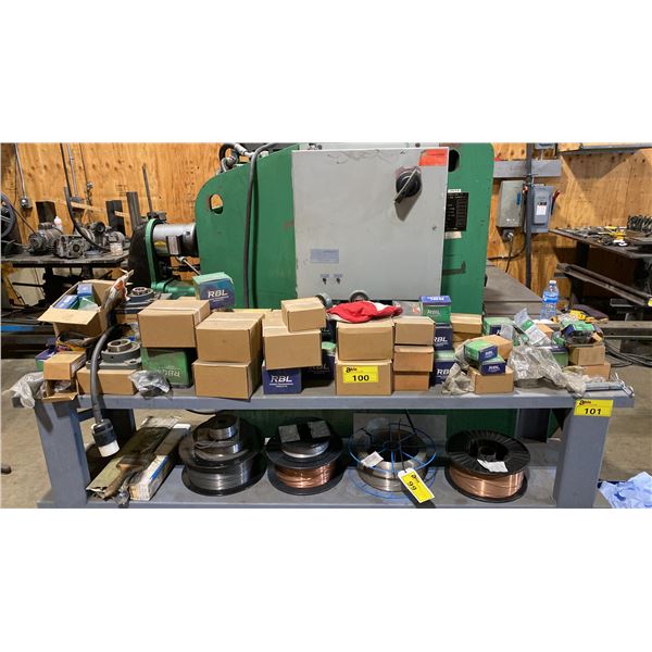 SHELF OF ASSORTED HUB BUSHINGS ASSORTED SIZES