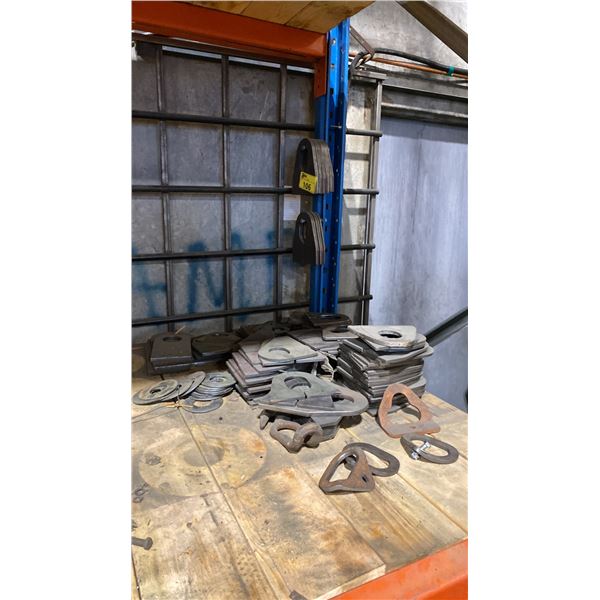 LARGE ASSORTMENT OF ALL WELD LIFTING BRACKETS