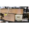 Image 6 : CONTENTS OF 4 SHELVES INCLUDING BOTTOM-WIRE, ELECTRICAL COMPONENTS, LIFTING STRAPS, RATCHET STRAPS,